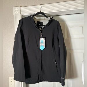 Free Country~NWT~Lightweight~Weatherproof~Hooded~Rain Jacket~Size XL
